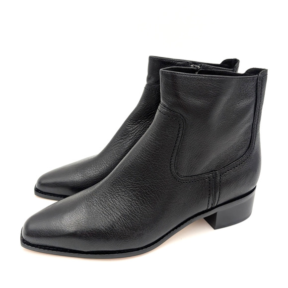 Cole Haan Naia Pointed Toe Block Heel Booties Women's Black Size US6.5B - Picture 1 of 9